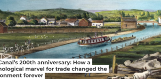 Erie Canal’s 200th anniversary: How a technological marvel for trade changed the environment forever A scene on the Erie Canal painted in 1842, two decades after the canal opened. Bettmann/Getty Images